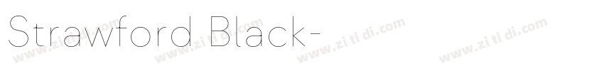 Strawford Black字体转换